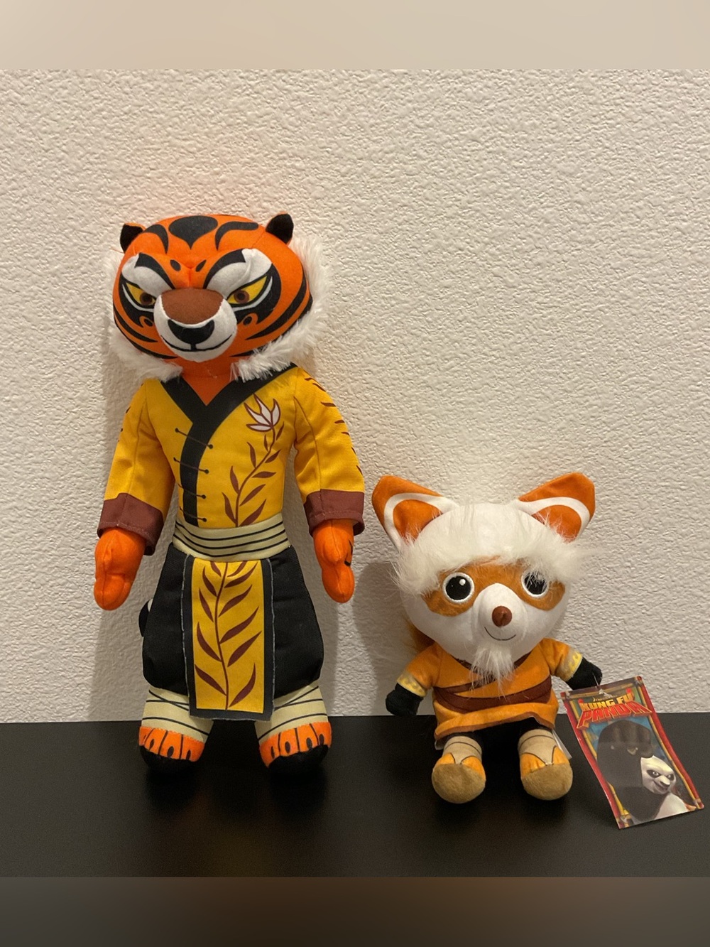 Kung Fu Panda Plush Lot - Master Tigress & Master Shifu Big Head Toy